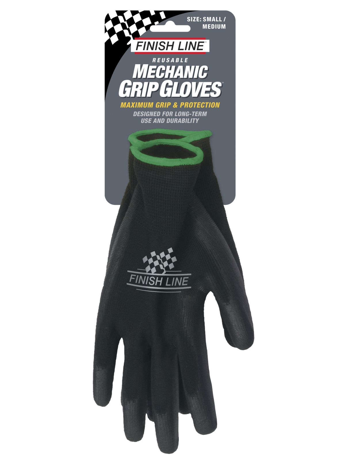 Finish Line Mechanic's Grip Gloves Small/Medium 