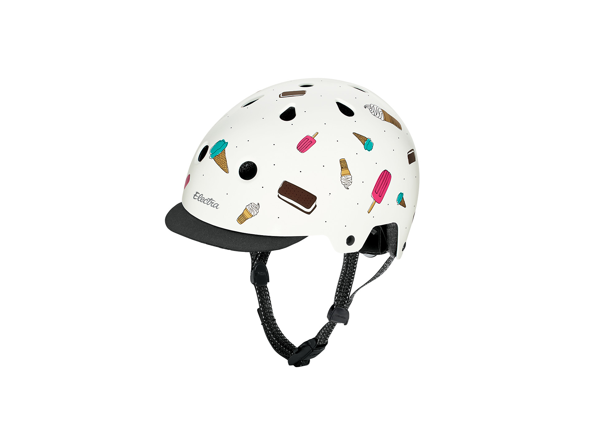 Electra Bicycle Helmet Cream Checkered ABS Hardshell CPSC Certified For Charity! 
