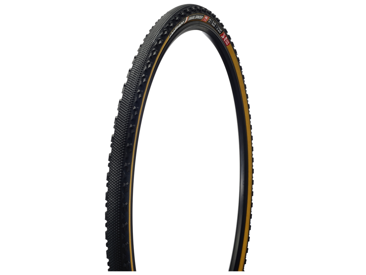 Tubeless Black/Tan, Folding 700 x 33 Challenge Gravel Grinder Pro Tire