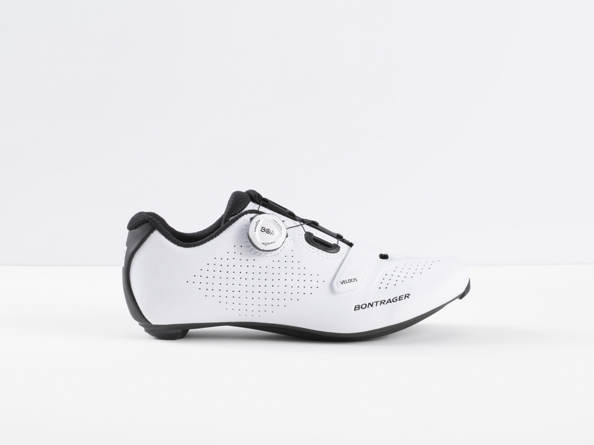 NEW Bontrager VELOCIS White Carbon Road Shoes VARIOUS SIZES NEW IN BOX MSRP $220 