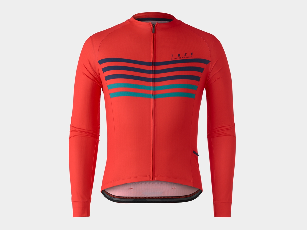 Maglia Ciclismo Mtb Corsa Manica Lunga Bontranger Trek Jersey Colore Rosso 