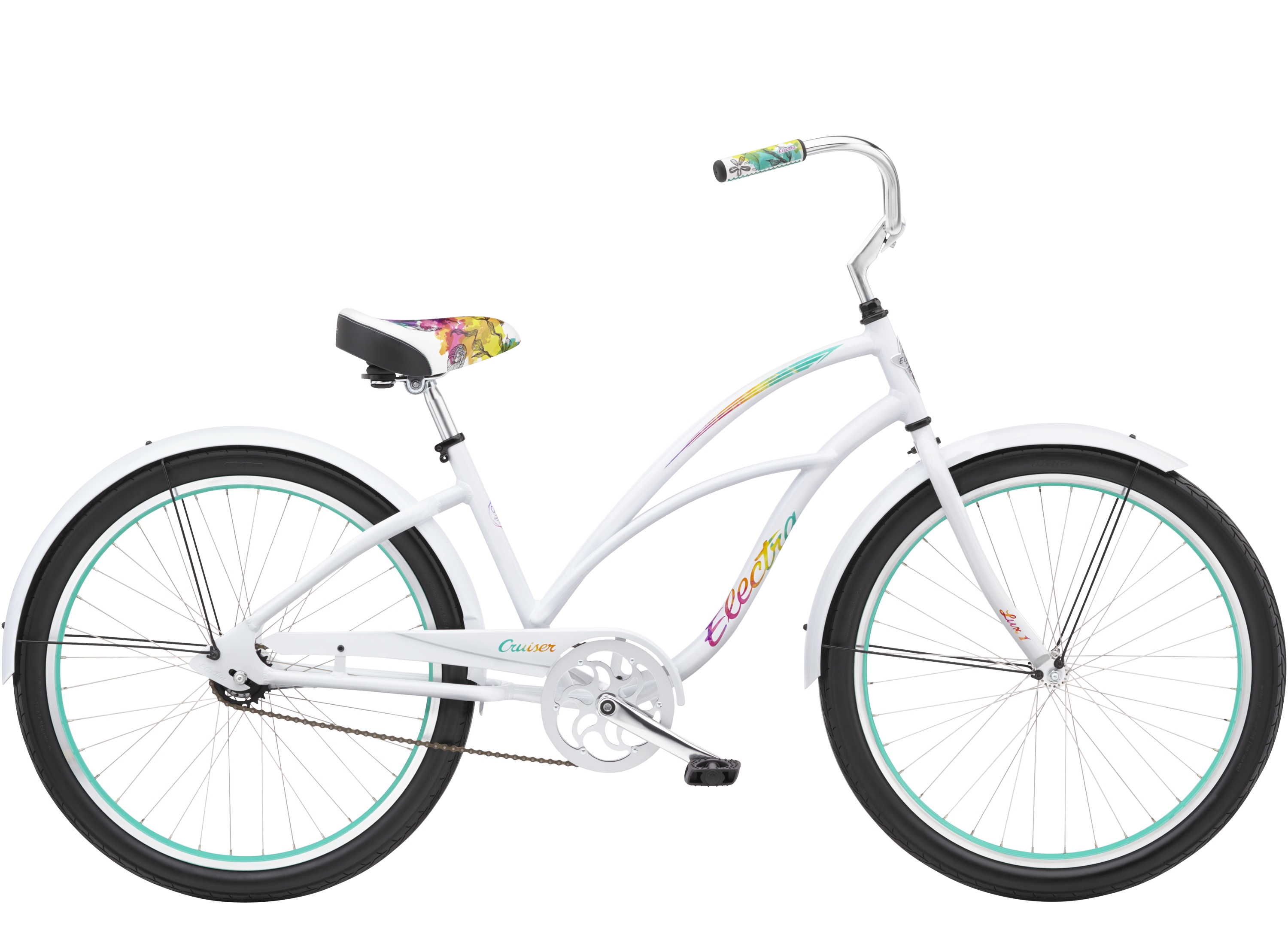 electra white bike