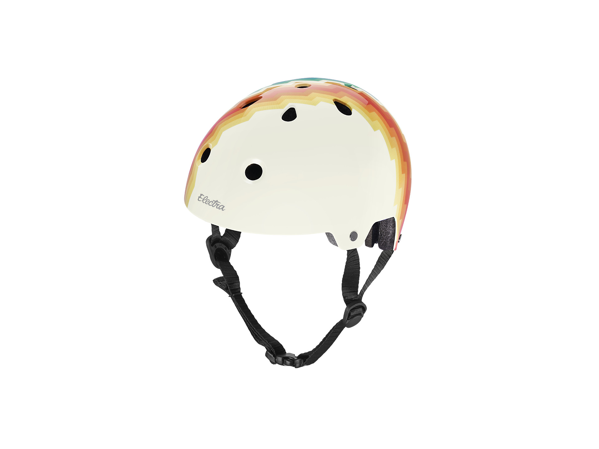 Electra Bicycle Helmet Cream Checkered ABS Hardshell CPSC Certified For Charity! 