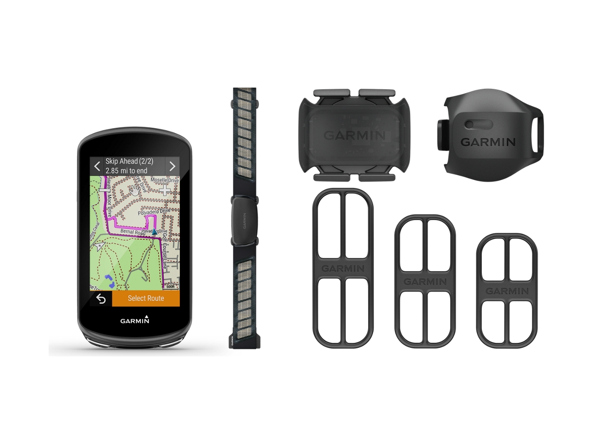 Garmin Edge 1030 Plus GPS Cycling Computer Sensor Bundle 