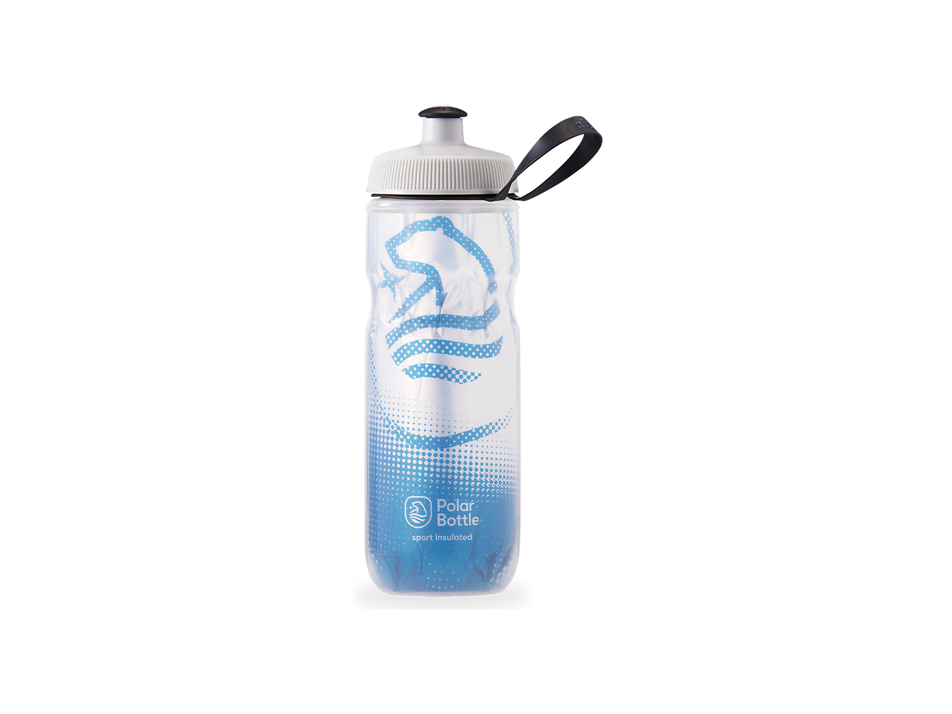 POLAR BIKE BICYCLE CYCLING INSULATED WATER BOTTLE BLUE 