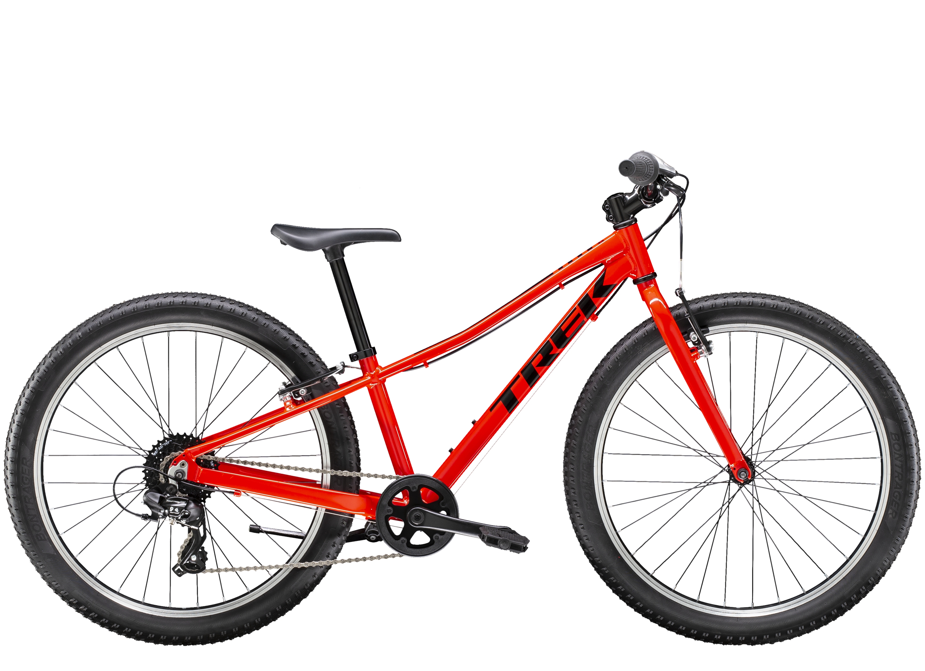 orange 24 inch bike