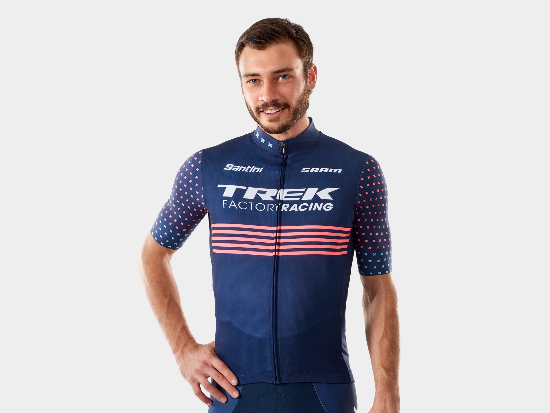 Santini Trek Factory Racing Men's CX Team Replica Cycling Jersey - Trek  Bikes