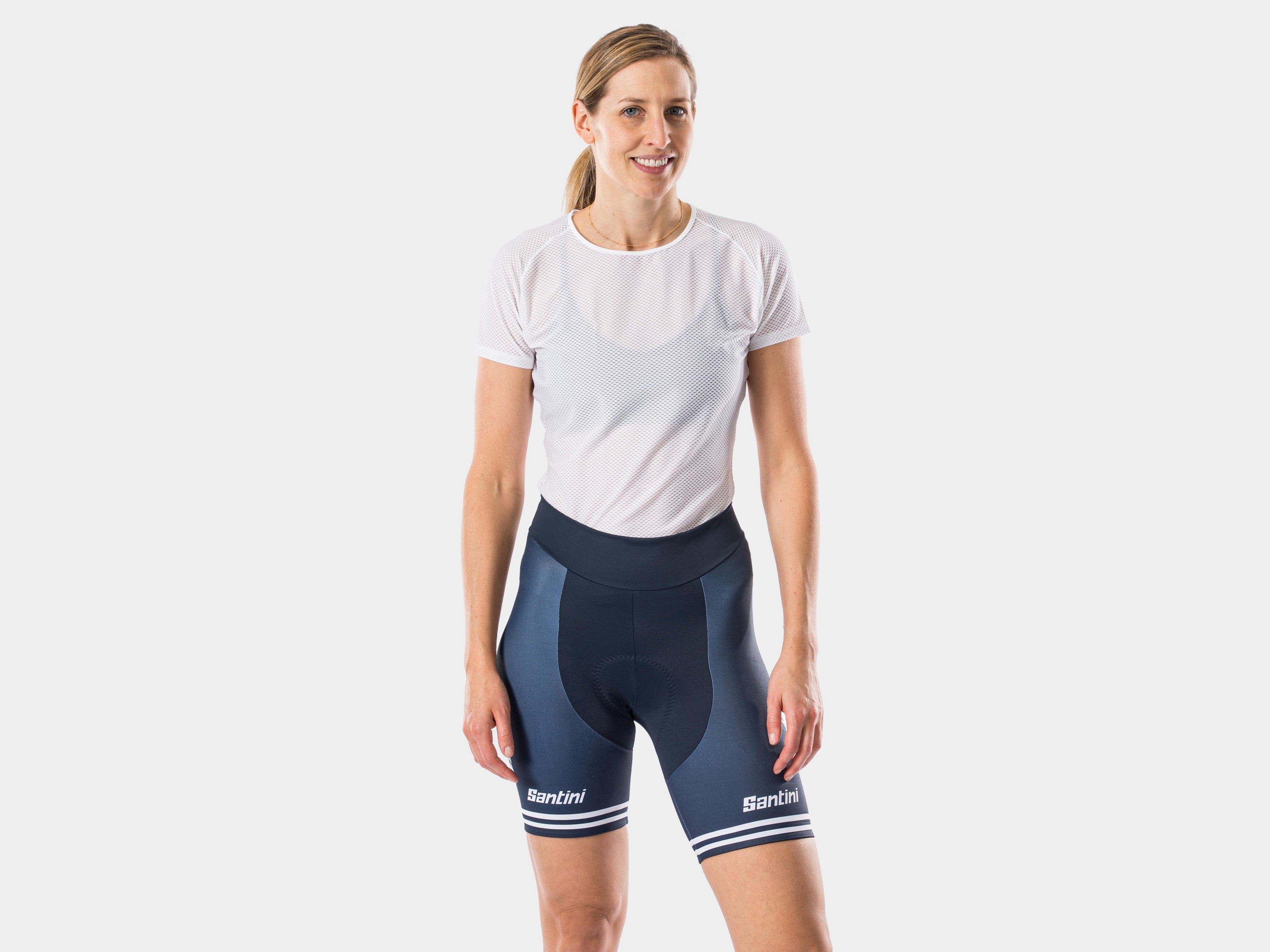 ladies white cycling shorts