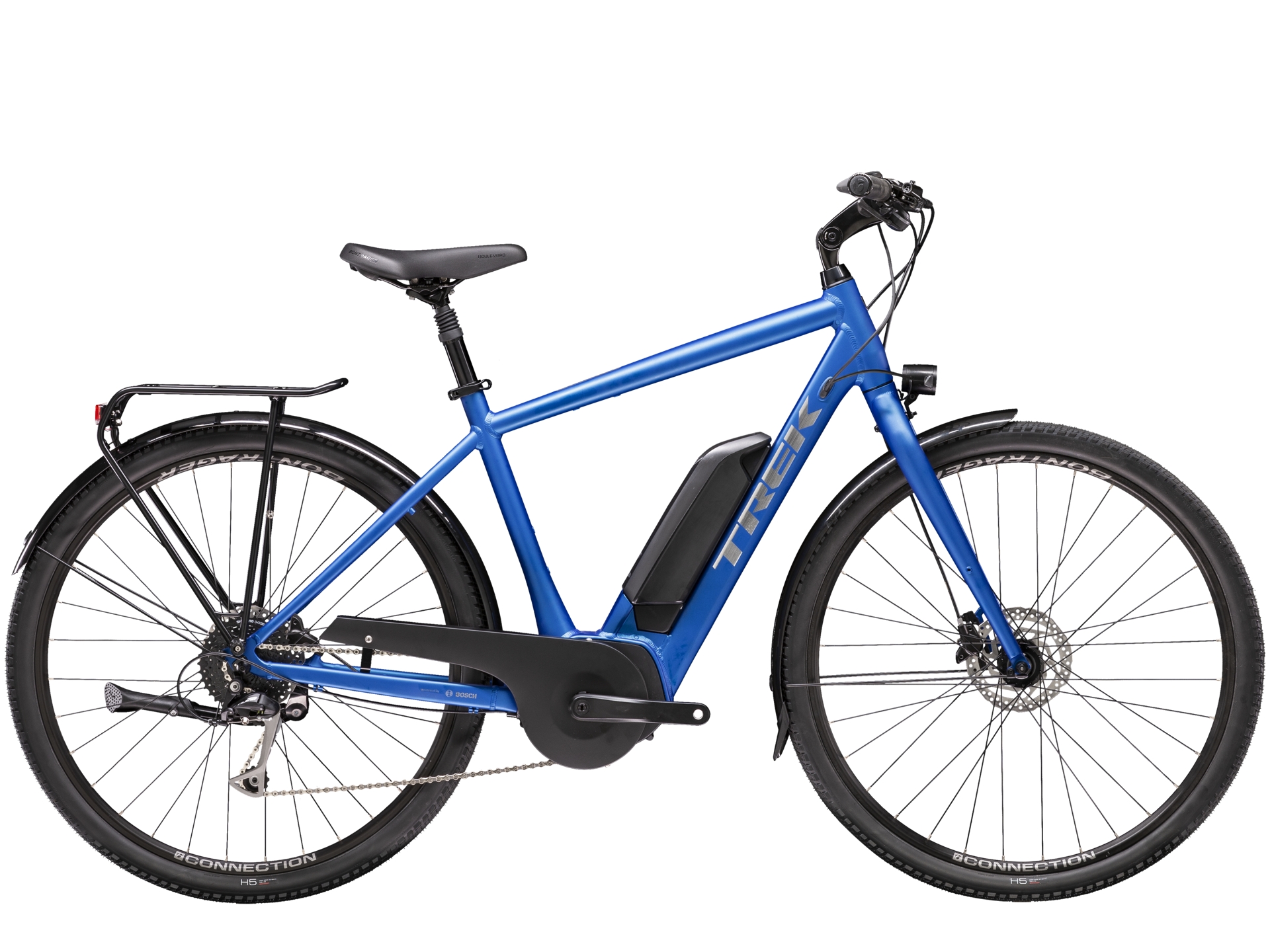 trek verve+ electric bike in blue color