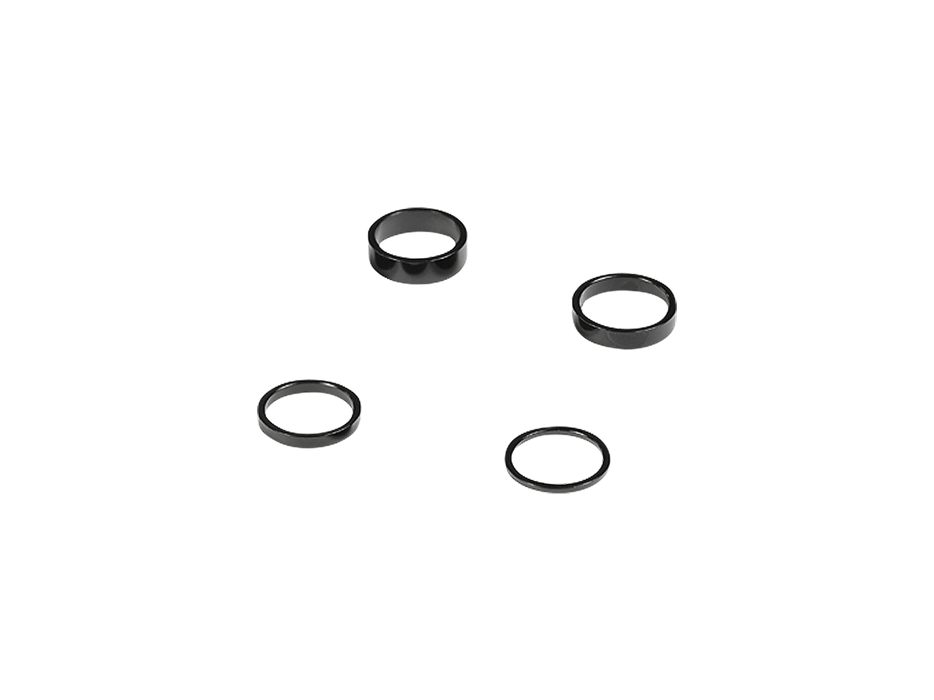 Matte 2.5mm Wheels Manufacturing Carbon Headset Spacer 1-1/8" 5-pack