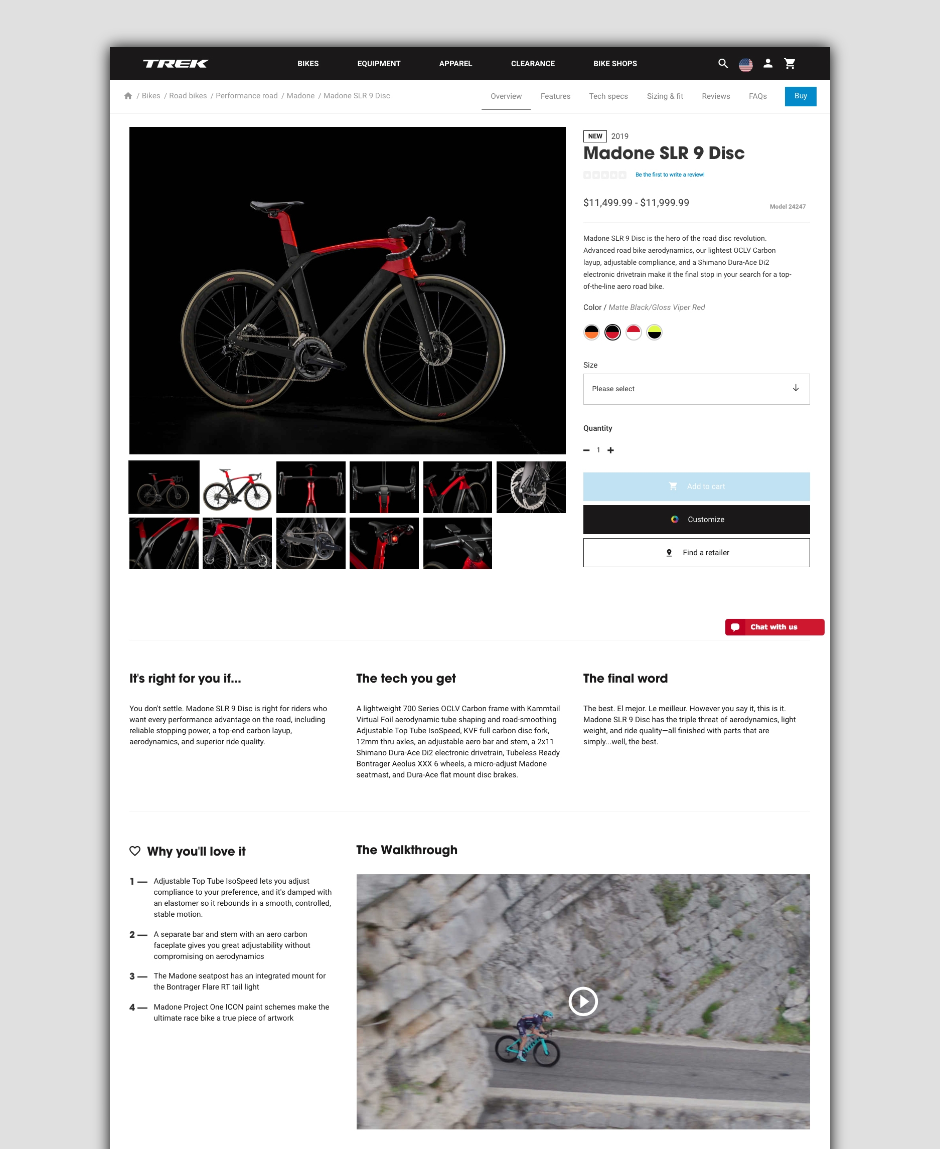 trek bicycle website